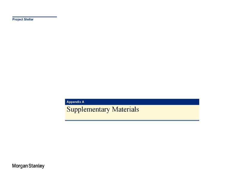 (PRESENTATION TO THE INDEPENDENT DIRECTORS)